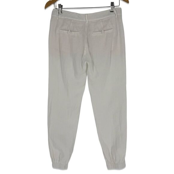 Vince Linen Tapered Pants in Cream | Size 0 - Picture 3 of 9